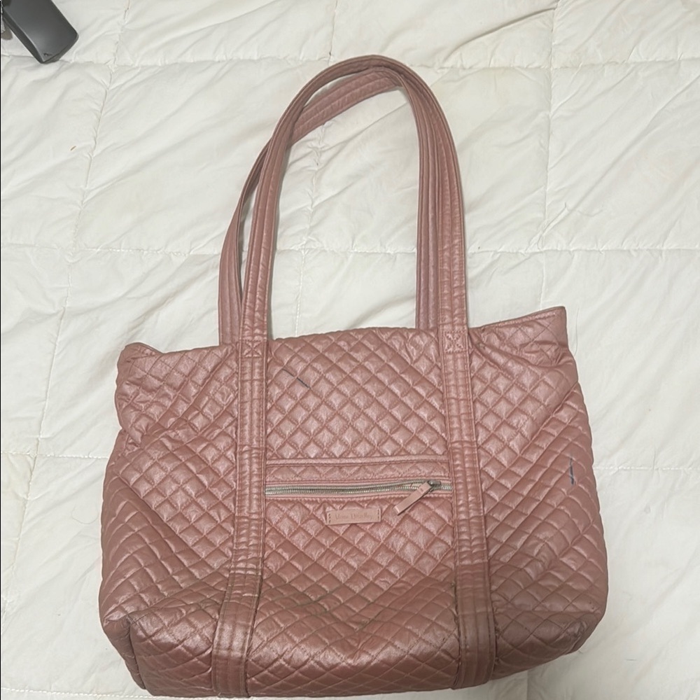 Vera Bradley Quilted Tote Bag - Brown